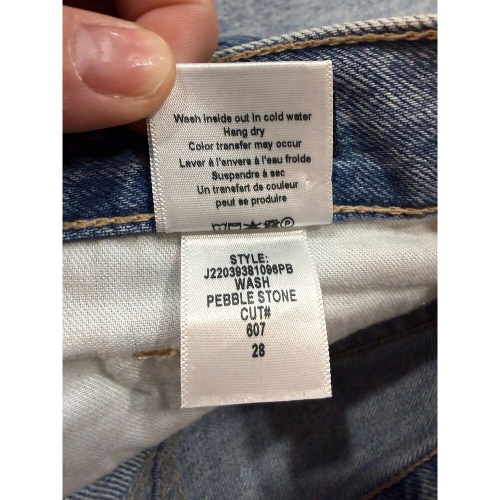 Veronica Beard Dylan High Rise Full Length Straight Jeans Pebble Stone Size 28 - Picture 6 of 14